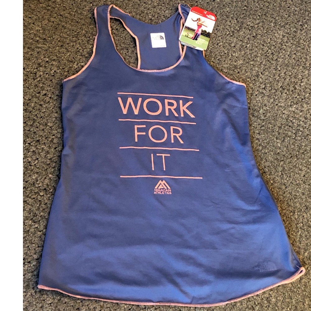 NWT The North Face racerback tank top (SZ M)